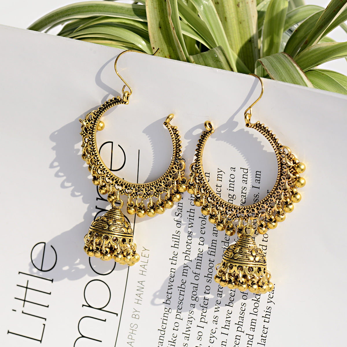 Creative Metal Tassel Earrings Bohemian India Nepal Retro